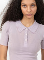 Dual Polo Verbe Purple from Baserange at Couverture & The Garbstore
model detail