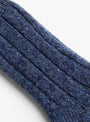 Wool Top Toe Line Socks Navy from Mauna Kea at Couverture & The Garbstore
detail