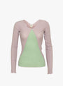 Phy Long Sleeve Tee Verbe Purple and Green from Baserange at Couverture & The Garbstore
front 