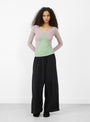 Phy Long Sleeve Tee Verbe Purple and Green from Baserange at Couverture & The Garbstore
model front 