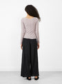 Phy Long Sleeve Tee Verbe Purple and Green from Baserange at Couverture & The Garbstore
model