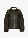 The British Oilskin Flying Jacket from Cawley comes in Olive at Couverture & The Garbstore
front 