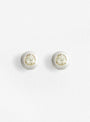 Bud Stud Earrings Saphire and Silver