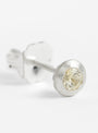 Bud Stud Earrings Saphire and Silver
