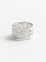 Weavers Ring Silver from Lizzie Ames at Couverture & The Garbstore
front 