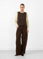 The Vestio Top from Rachel Comey in Chocolate at Couverture & The Garbstore
model front 