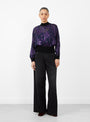 The Nottie Top from Rachel Comey arrives in Midnight Purple at couverture & The Garbstore
model front