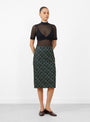 Carlaw Skirt Forest from Rachel Comey at Couverture & The Garbstore model front 