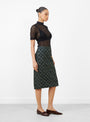 Carlaw Skirt Forest from Rachel Comey at Couverture & The Garbstore model side 