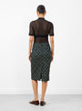 Carlaw Skirt Forest from Rachel Comey at Couverture & The Garbstore model back 