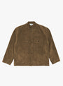 The Forge-Guard Suede Jacket in Tobacco from TDR at Couverture & the Garbstore 
front 
