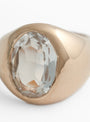 Oval Faceted Stone Ring Rock Cystal from Helena Rohner at Couverture & The Garbstore
detail 