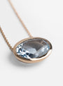 Large Oval Facated Stone Pendant Aquamarine from Helena Rohner at Couverture & The Garbstore
detail