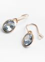 Small Oval Facated Stone Earrings Aquamarine from Helena Rohner at Couverture & The Garbstore
detail
