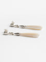 The Mother of Pearl Drop Earrings from Dunton Ellerkamp at Couverture & The Garbstore
side