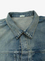 The 1st Type Denim Jacket Vertical Fade from A.PRESSE at Couverture & The Garbstore
collar 