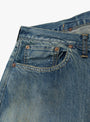 The No.37 Washed Wide Denim Pants Vertical Fade from A.PRESSE at Couverture & The Garbstore
pocket