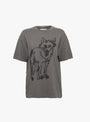 Wolf T-Shirt Grey Natural Dye from Wild Animals at Couverture & The Garbstore