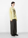 Cheetah Long Sleeve T-Shirt Yellow Natural Dye From Wild Animals at Couverture & The Garbstore
model side 