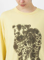 Cheetah Long Sleeve T-Shirt Yellow Natural Dye From Wild Animals at Couverture & The Garbstore
model detail 