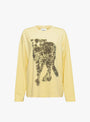 Cheetah Long Sleeve T-Shirt Yellow Natural Dye From Wild Animals at Couverture & The Garbstore