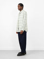 Regular Collar Wind Shirt Light Khaki from nanamica at Couverture & The Garbstore
Model side