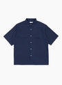 Regular Collar S/S Shirt Dark Navy from nanamica at Couverture & The Garbstore
front 