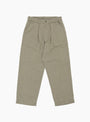 Silk Nep Cotton Twill Deck Pants Khaki Beige from nanamica at Couverture & The Garbstore
front 