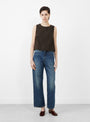 The Pampa Top from Soeur comes in Chocolate at Couverture & The Garbstore 
model 