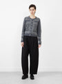 Kit Embroidery Cardigan Charcoal from Sea at Couverture & The Garbstore
model front 