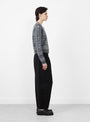 Kit Embroidery Cardigan Charcoal from Sea at Couverture & The Garbstore
model side