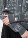 Kit Embroidery Cardigan Charcoal from Sea at Couverture & The Garbstore
detail 