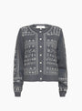 Kit Embroidery Cardigan Charcoal from Sea at Couverture & The Garbstore
front