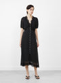 Melody Puff Sleeve Dress Black Polka Dot from Sea at Couverture & The Garbstore
model front 