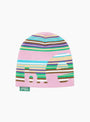 b.E Stripe Beanie Pink & Multi from b.Eautiful at Couverture & The Garbstore
front 