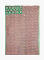 Red and Burgundy Kantha from Auntie Oti at Couverture & The Garbstore
front 