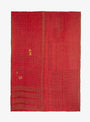 Red and Burgundy Kantha from Auntie Oti at Couverture & The Garbstore
back
