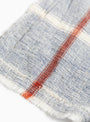 Chambray Towel Blue/Brown Stripe from Auntie Oti at Couverture & The Garbstore
detail 