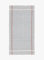 Chambray Towel Blue/Brown Stripe from Auntie Oti at Couverture & The Garbstore
front