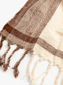 Brown Stripe Natural Dye Towel from Auntie Oti at Couverture & The Garbstore
detail 