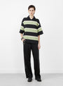 Velvet Border Short Sleeve Jersey Light Green from TOGA PULLA at Couverture & The Garbstore
model front 