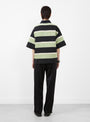 Velvet Border Short Sleeve Jersey Light Green from TOGA PULLA at Couverture & The Garbstore
model back