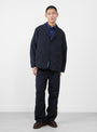 ALPHADRY Club Pants Navy from nanamica at Couverture & The Garbstore
model front 
