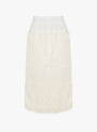 Fringe Skirt White from TOGA PULLA at Couverture & The Garbstore
front 