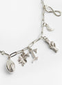 Metal Motif Loop Tie Silver from TOGA PULLA at Couverture & The Garbstore 
detail 
