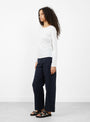 The Harry Long Sleeve T Shirt from Elliot Organics comes in White at Couverture & The Garbstore
side