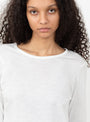 The Harry Long Sleeve T Shirt from Elliot Organics comes in White at Couverture & The Garbstore
detail
