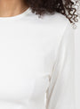 The Agnes Long Sleeve Ribbed T Shirt from Elliot Organics comes in White at Couverture & The Garbstore
model detail