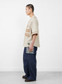 The Great Women Fine Stripe Wool Baseball Shirt from Kapital at Couverture & The Garbstore
side 