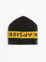 7G Ika Drop Stitch Knit Hat Black from Kapital at Couverture & The Garbstore
front 